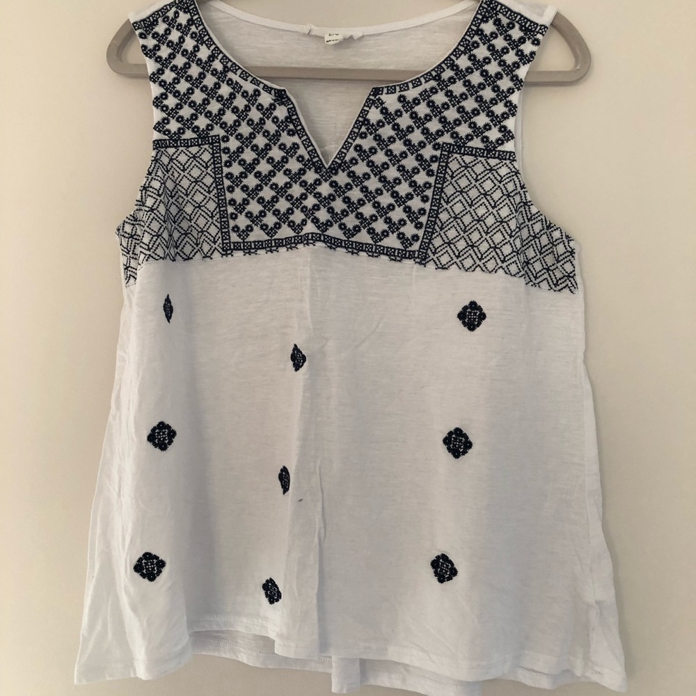 Women’s BeachLunchLounge tank top with embroidery